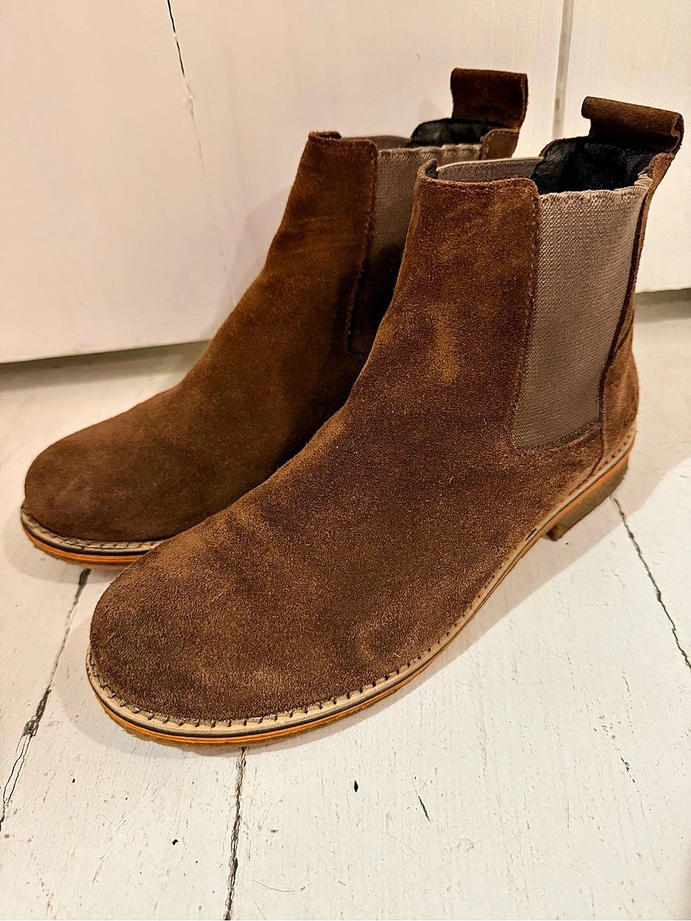 Bos & Co Brown Suede Ankle Boots